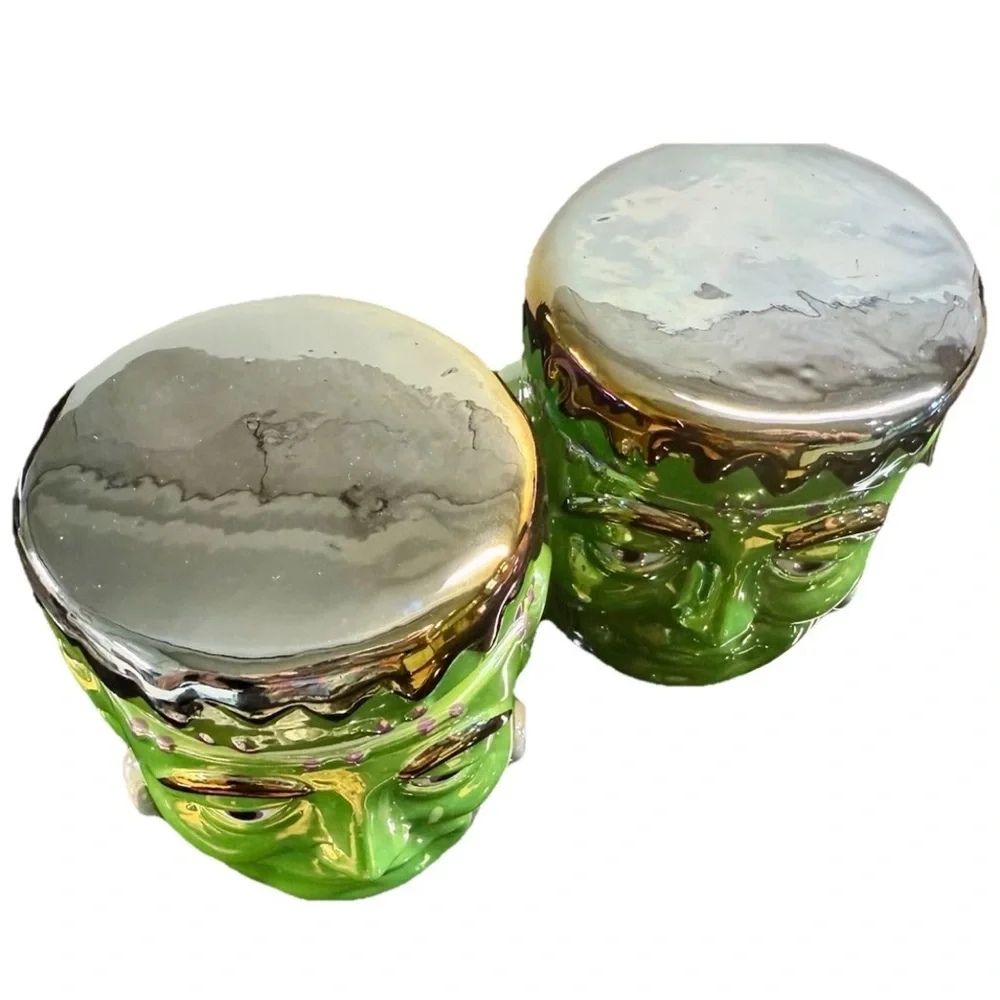LAST ONE! NEW MARTHA STEWART Iridescent FRANKENSTEIN Halloween Candle - Picture 5 of 8